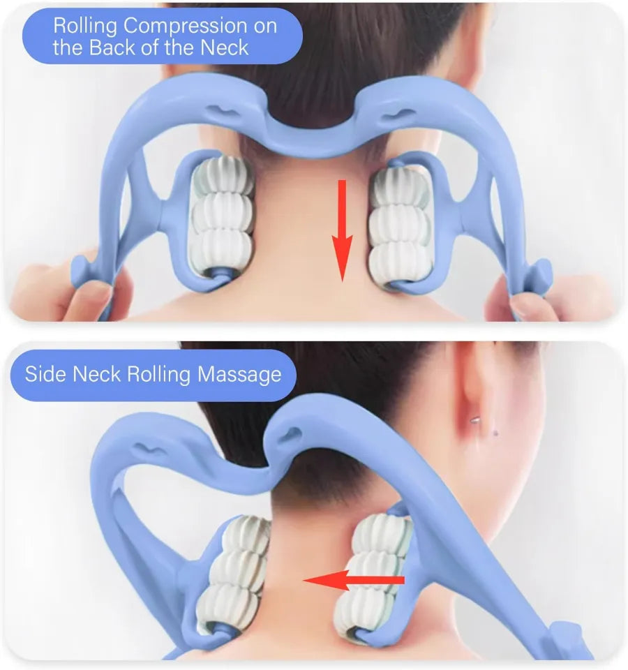 6 WHEEL NECK MASSAGER ROLLER