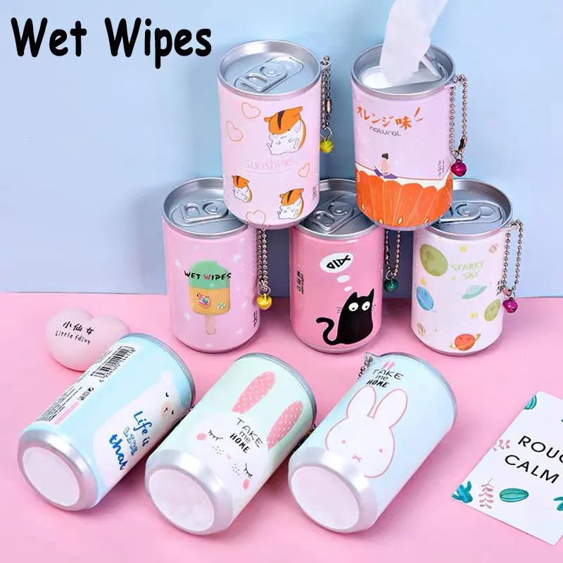 PORTABLE WET WIPES TISSUE CAN