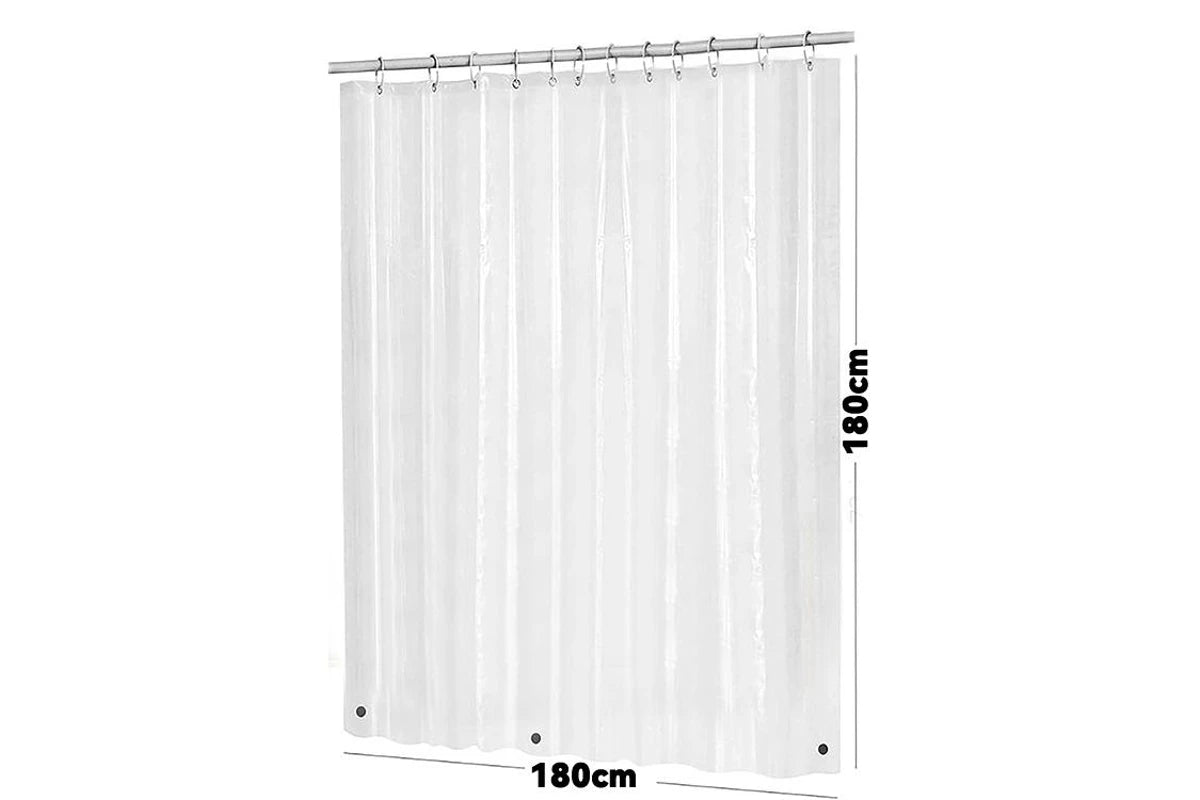 POLYSTER WATERPROOF SHOWER CURTAIN (71 X 71 INCH)