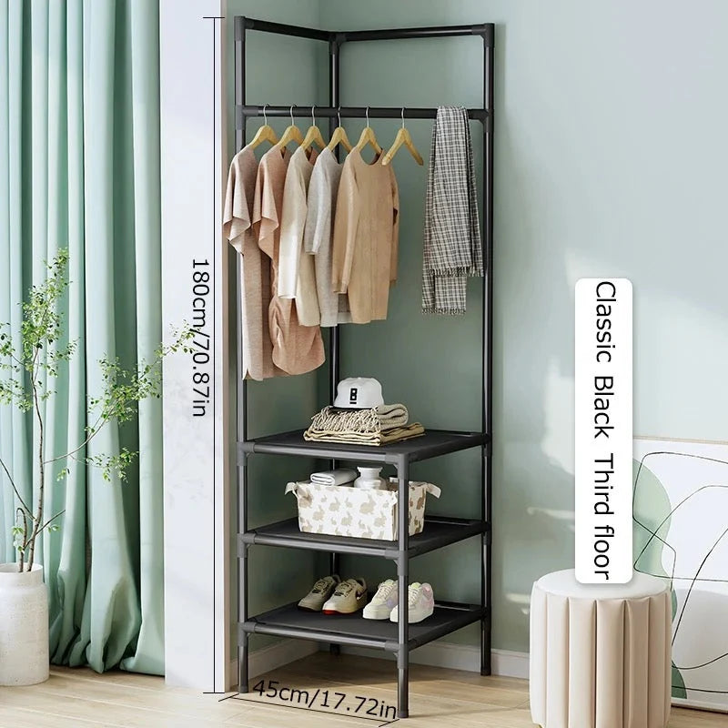 ATTACHABLE CORNER POLE RACK (180x60x120cm)