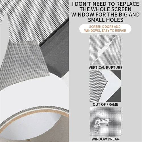 Window Repair Mesh Tape - Pack of 2
