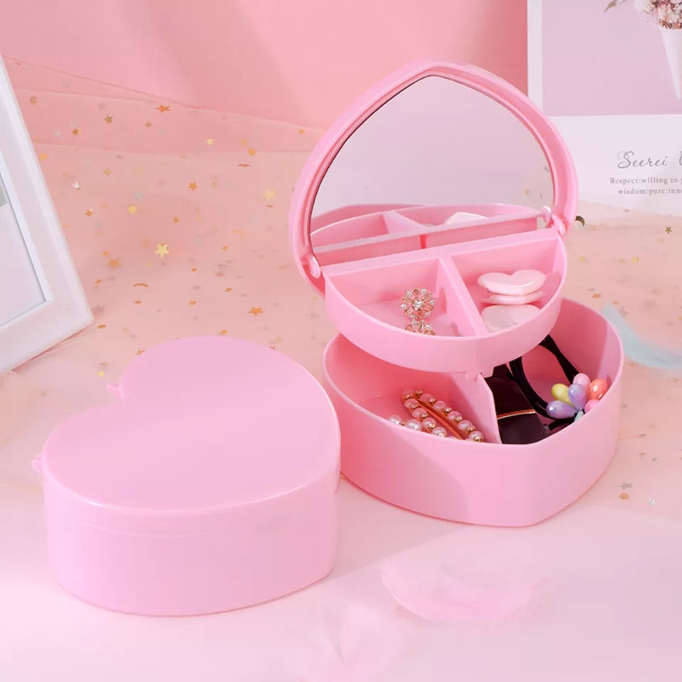 Heart mini jewellery box