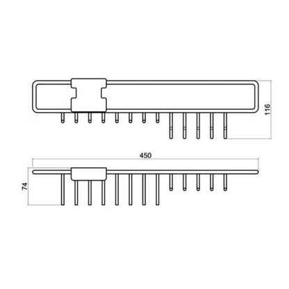 High Quality Metal Wardrobe Slidable Tie And Belt Hanger Holder