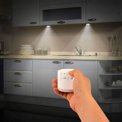 Tap LED Light With Remote Control (Pack of 3 Lights)
