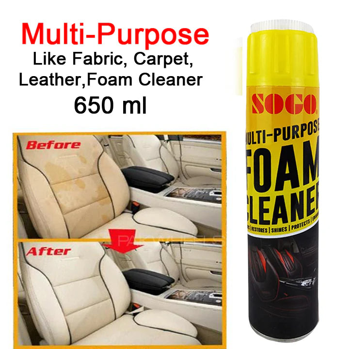 MULTI-PURPOSE LIKE FABRIC, CARPET, LEATHER, ETC. FOAM CLEANER – 650 ML