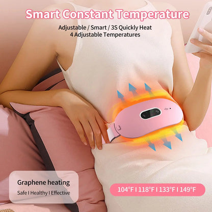 ELETRIC PERIOD CRAMP MASSAGER VIBRATOR HEATING BELT