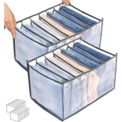 7 GRID WASHABLE WARDROBE CLOTHES ORGANIZER