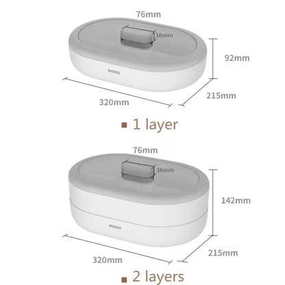 Double Layer Dry Fruit Plate For Serving