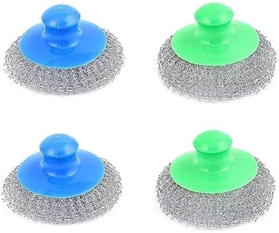HEAVY DUTY STAINLESS STEEL WOOL SCRUBBER