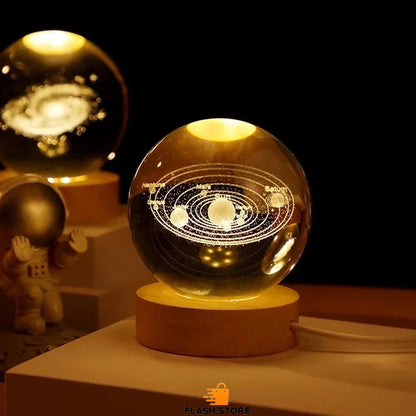 LED 3D CRYSTAL BALL NIGHT LIGHT