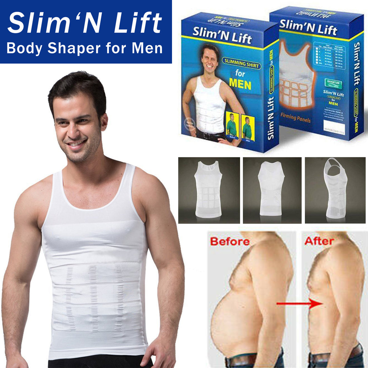 SLIM & LIFT SLIMMING VEST FOR MEN
