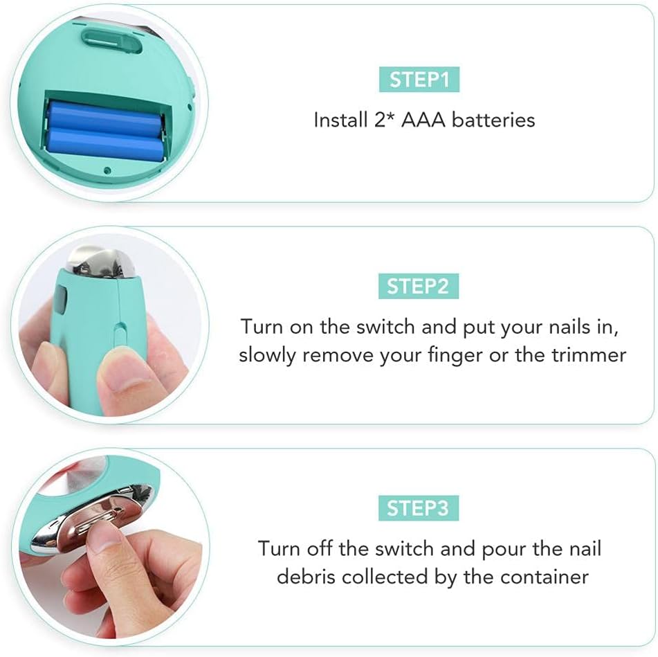 Portable Electric Sensor Manisure | Pedicure Nail Clipper