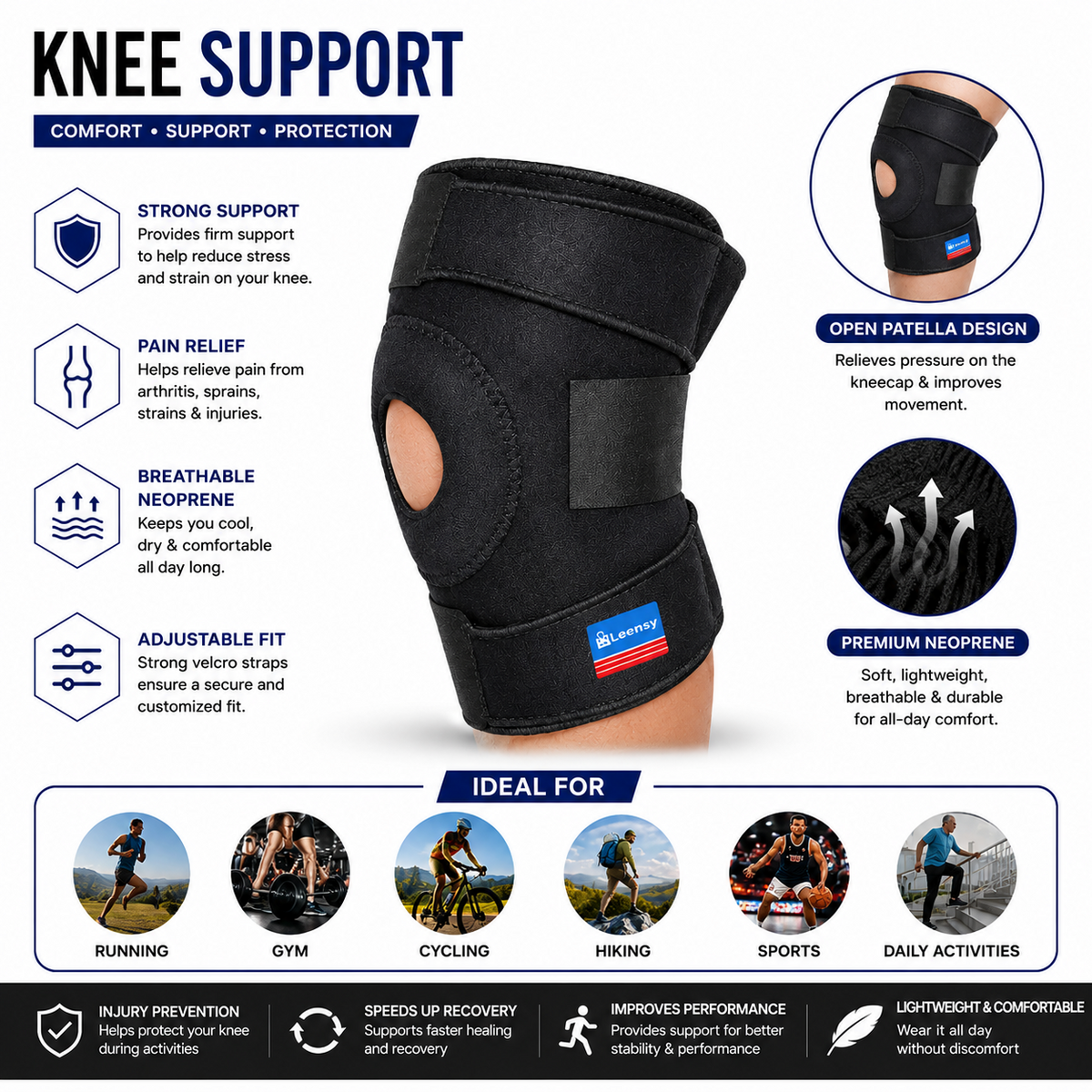 KNEE SUPPORT NEOPRENE BRACE
