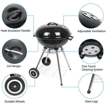 APPLE CHARCOAL STOVE BBQ GRILL (18 INCH)