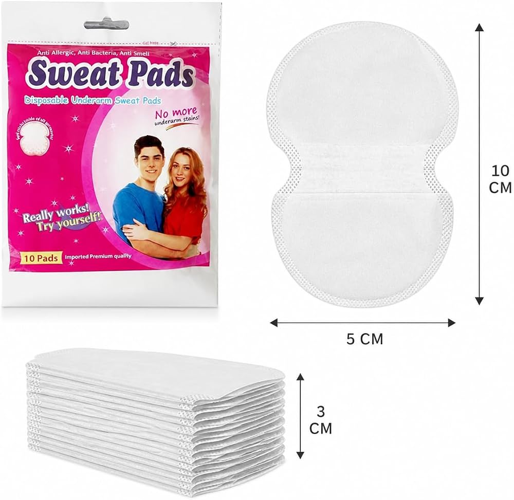 Sweat Pads Anti Allergic Anti Bacteria For UnderArms