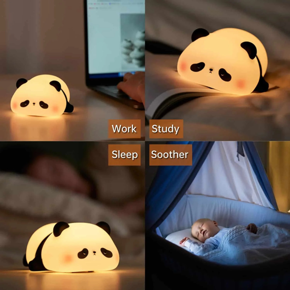 SILIOCNE PANDA LAMP (IMPORTED)