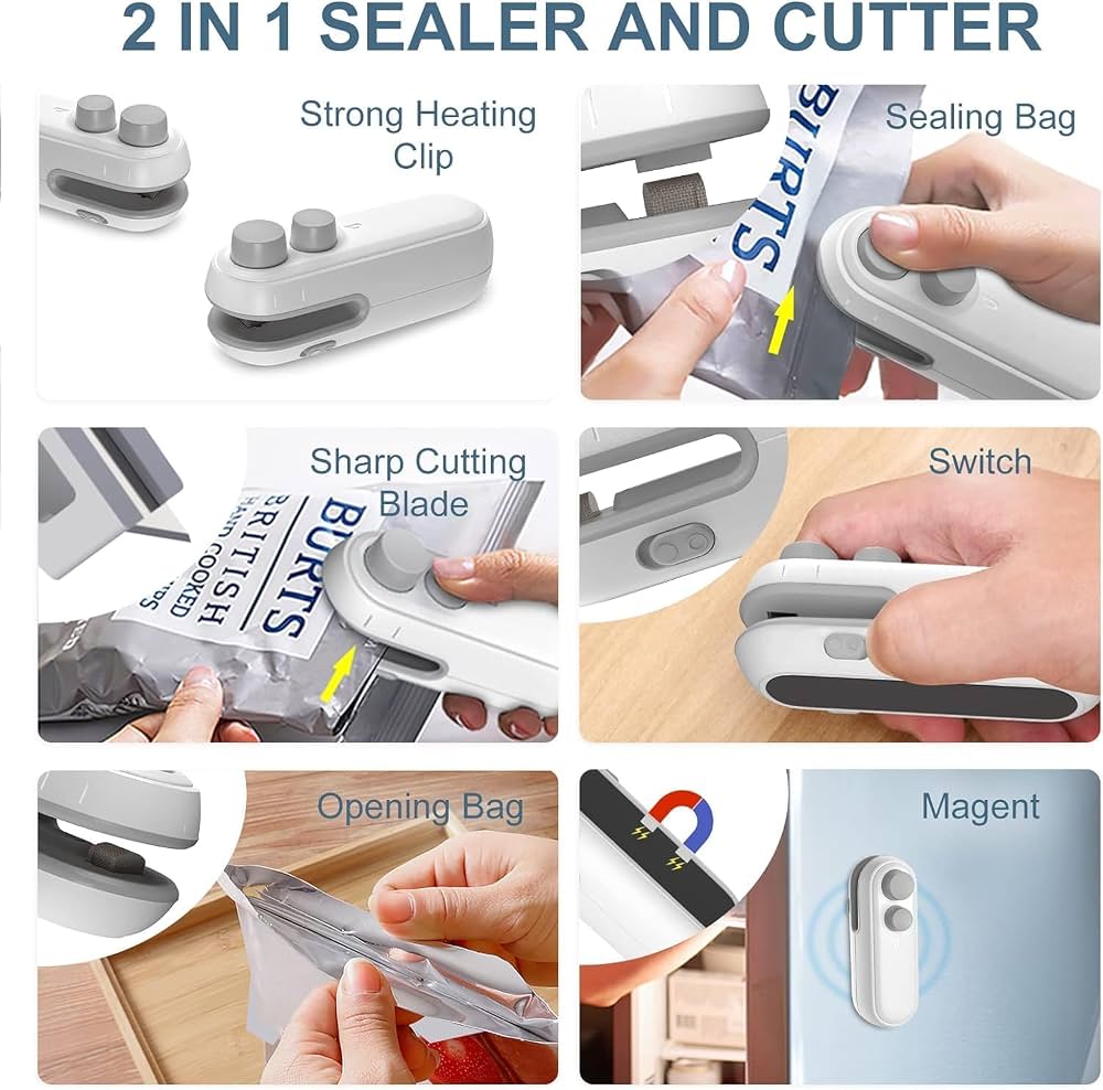 Mini Heat Seal Machine 2 in 1 – USB Rechargeable