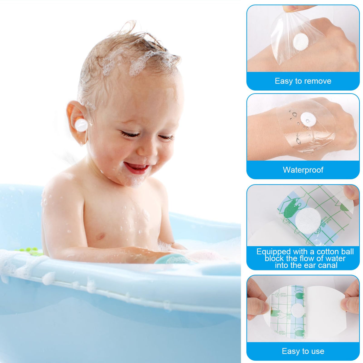 CHILD EAR PROTECTOR WATERPROOF STICKER