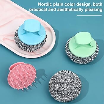 HEAVY DUTY STAINLESS STEEL WOOL SCRUBBER