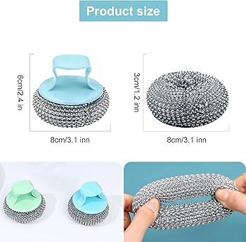 HEAVY DUTY STAINLESS STEEL WOOL SCRUBBER
