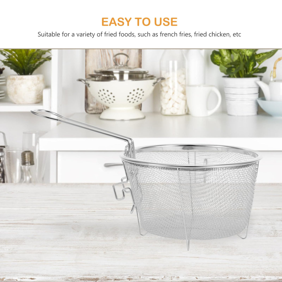 Deep Fry Strainer | Stainless Steel | Large