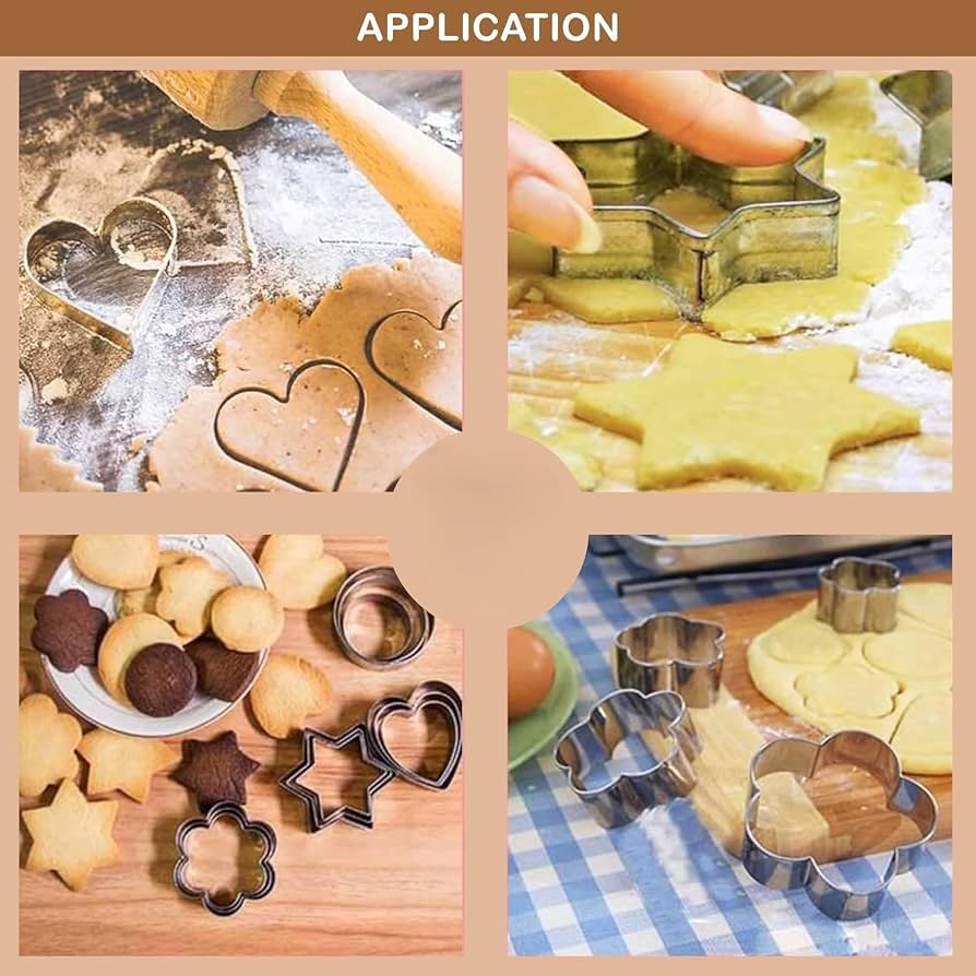 Cookie Cutters Shapes Baking 12Pcs Set