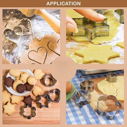 Cookie Cutters Shapes Baking 12Pcs Set