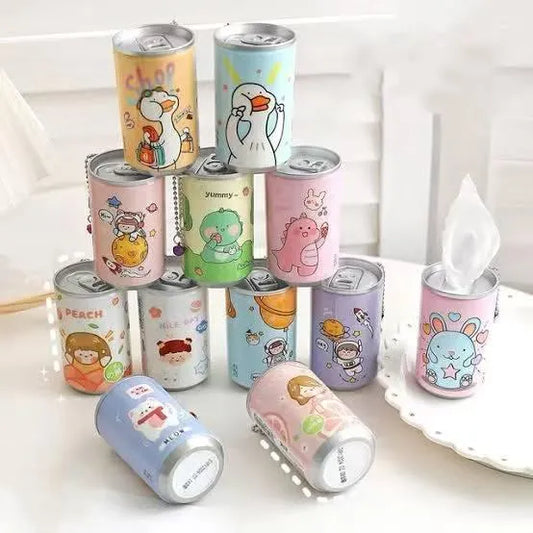 PORTABLE WET WIPES TISSUE CAN