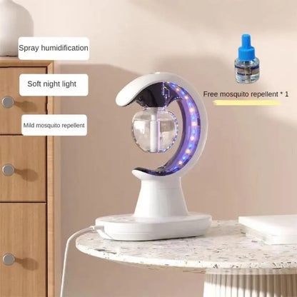 Smart Mosquito Repellent Humidifier, 3 In 1 Household Pest Repeller, Electric Multifunctional Silent Bedroom Spray Air Humidifier, Bug Zapper with UV Light, Ultrasonic Repellent Humidifier
