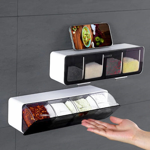KITCHEN WALL-MOUNTED SEASONING SPICE RACK