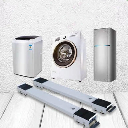 WASHING MACHINE/REFRIGERATOR BASE STAND 45-70CM ADJUSTABLE MOVABLE FREE INSTALLATION RACK (LOAD 300KG)