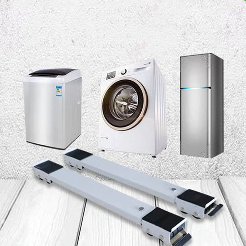 WASHING MACHINE/REFRIGERATOR BASE STAND 45-70CM ADJUSTABLE MOVABLE FREE INSTALLATION RACK (LOAD 300KG)