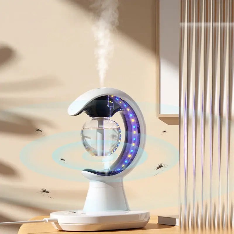 Smart Mosquito Repellent Humidifier, 3 In 1 Household Pest Repeller, Electric Multifunctional Silent Bedroom Spray Air Humidifier, Bug Zapper with UV Light, Ultrasonic Repellent Humidifier