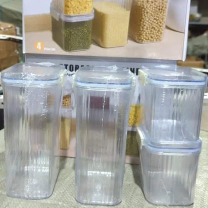 Moisture Proof Airtight Food Container Set (4pcs)