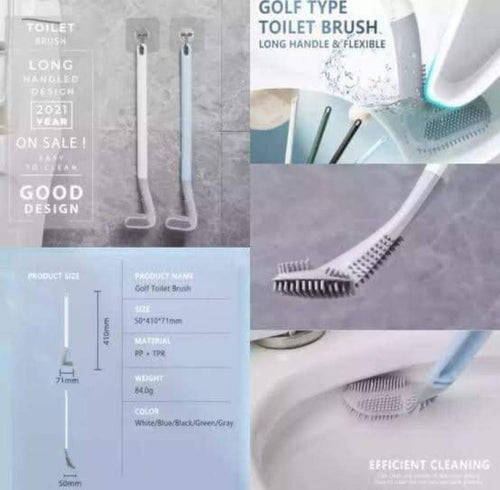 Silicone 360° Cleaning Golf Toilet Brush