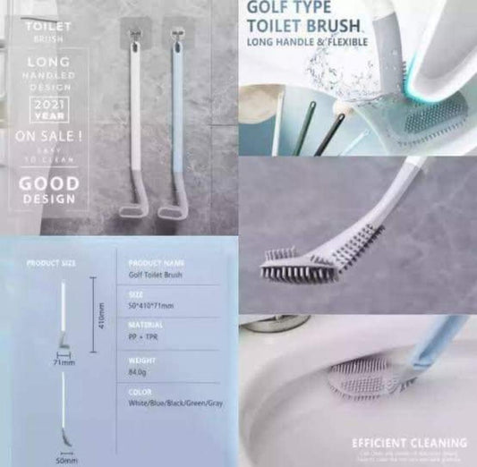 Silicone 360° Cleaning Golf Toilet Brush