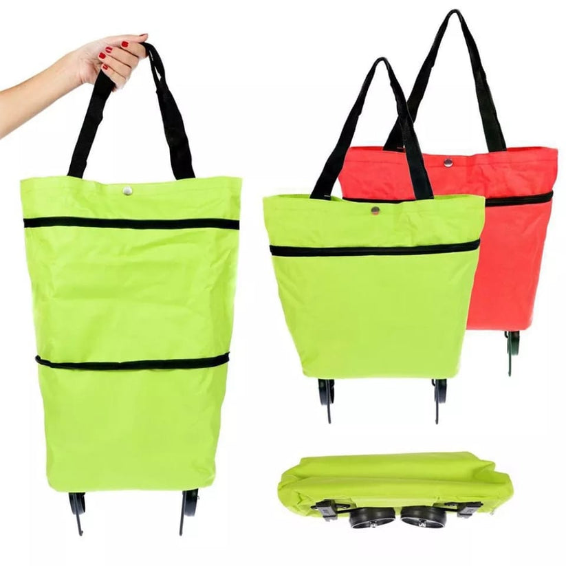 FOLDABLE TROLLEY BAG WITH WHEELS
