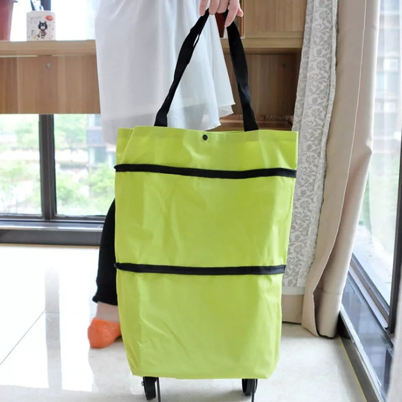 FOLDABLE TROLLEY BAG WITH WHEELS
