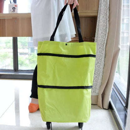 FOLDABLE TROLLEY BAG WITH WHEELS