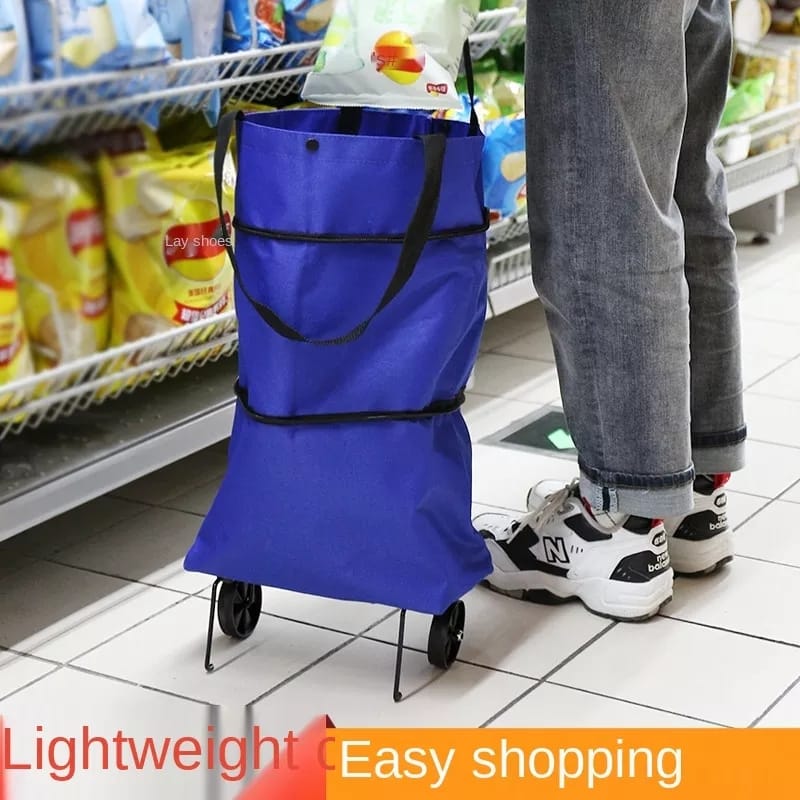 FOLDABLE TROLLEY BAG WITH WHEELS