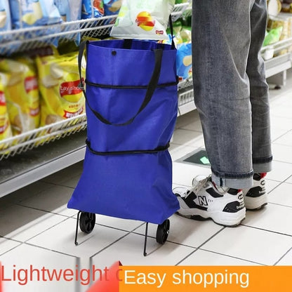 FOLDABLE TROLLEY BAG WITH WHEELS