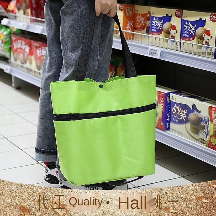 FOLDABLE TROLLEY BAG WITH WHEELS