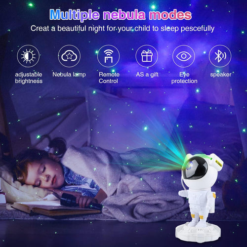Astronaut Nebula Projector Galaxy Lights With Remote & Speaker