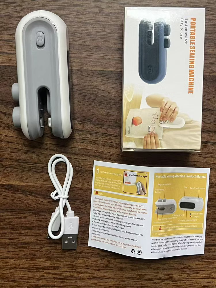 Mini Heat Seal Machine 2 in 1 – USB Rechargeable