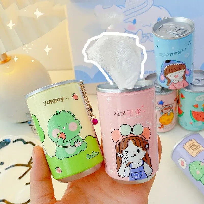 PORTABLE WET WIPES TISSUE CAN