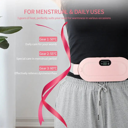 ELETRIC PERIOD CRAMP MASSAGER VIBRATOR HEATING BELT