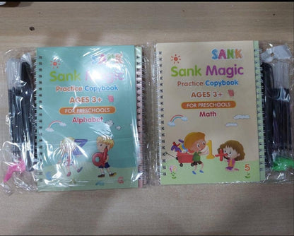 MAGIC BOOK PACK OF 4 PCS WITH 10 REFILL