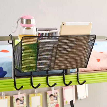 Bedside Iron Storage Basket Hanging With Hook