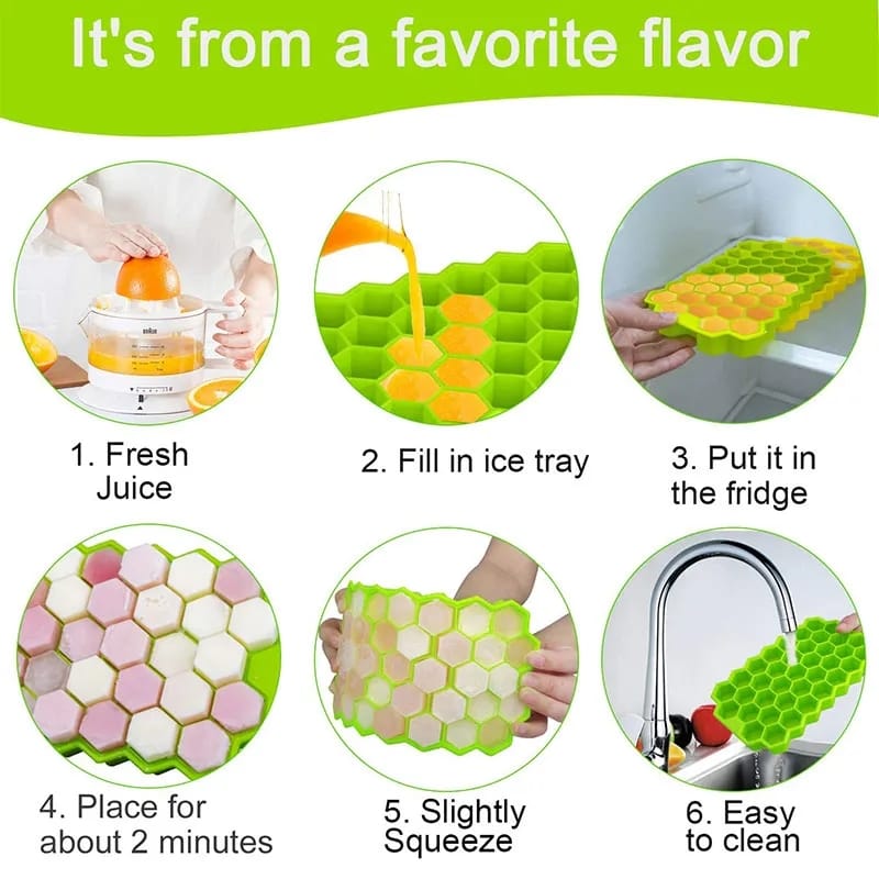 HONEYCOMB  SILICONE ICE SQUBE TRAY