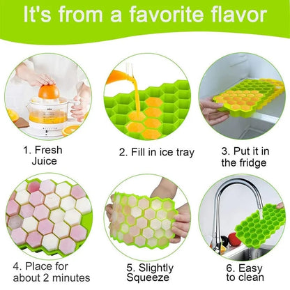 HONEYCOMB  SILICONE ICE SQUBE TRAY